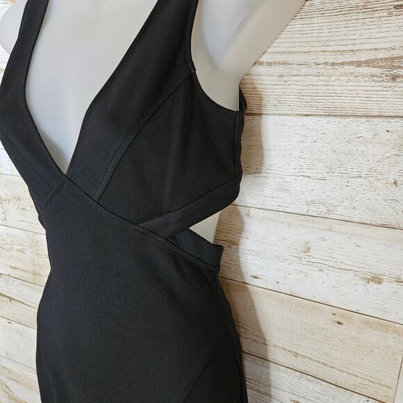 Zac Posen Black Jax Bandage Dress Size 0 Mermaid Formal Cut Out Special Occasion - Picture 6 of 16